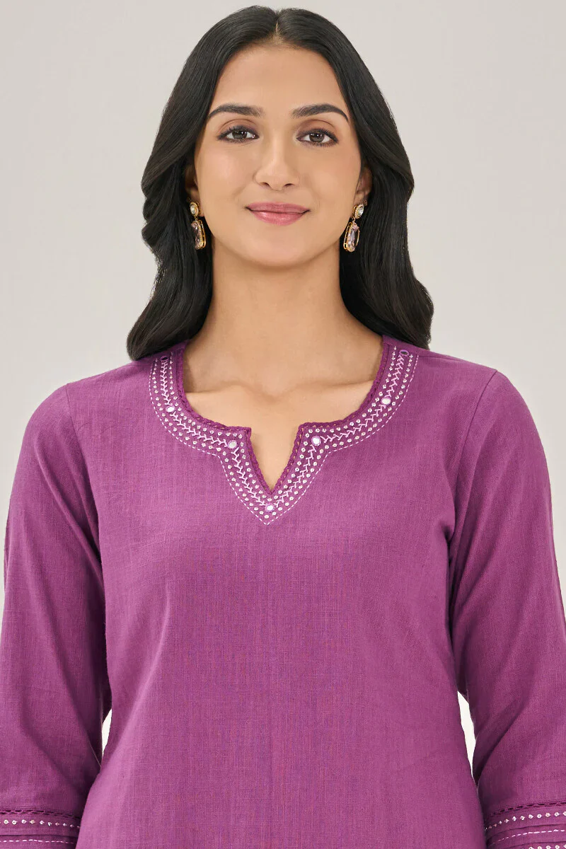 Surplus: Roza Zara Purple Kurta
