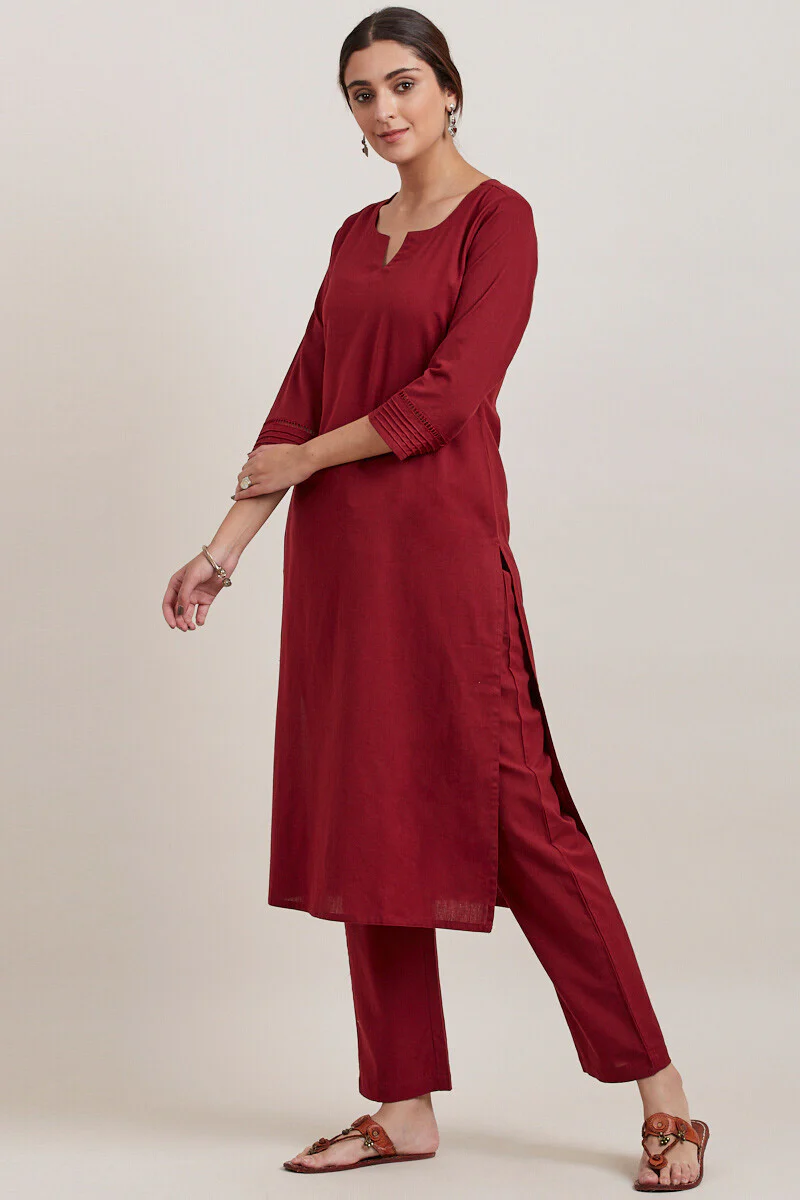Roza Zara Red Kurta - Image 3