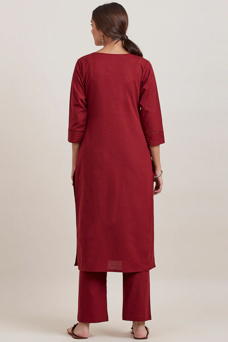 Roza Zara Red Kurta - Image 4