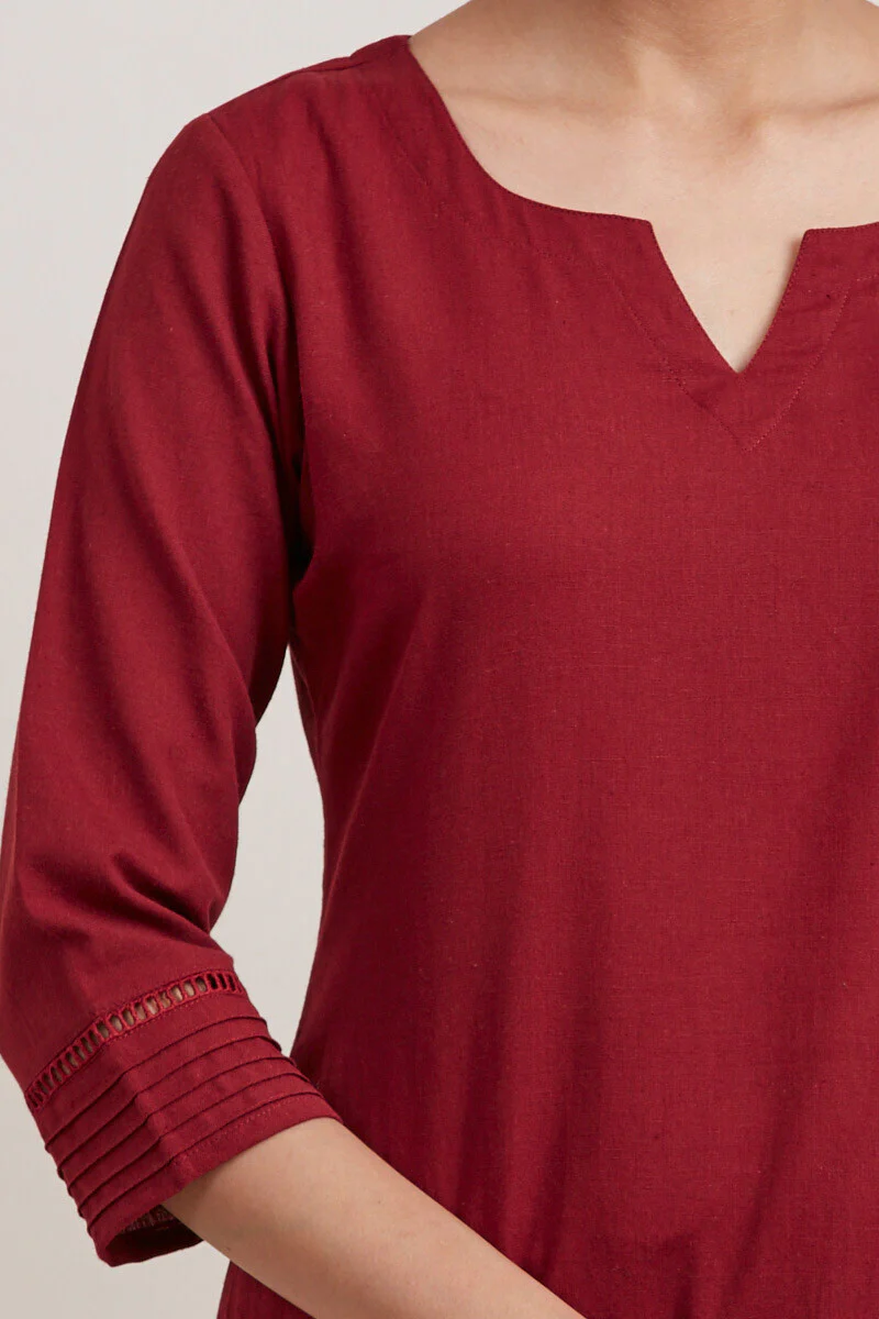 Roza Zara Red Kurta - Image 5