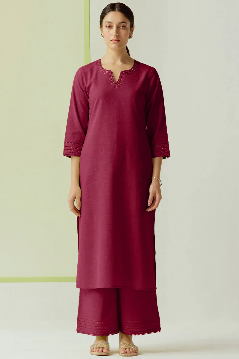 Surplus: Roza Zara Red Rose Kurta - Image 2