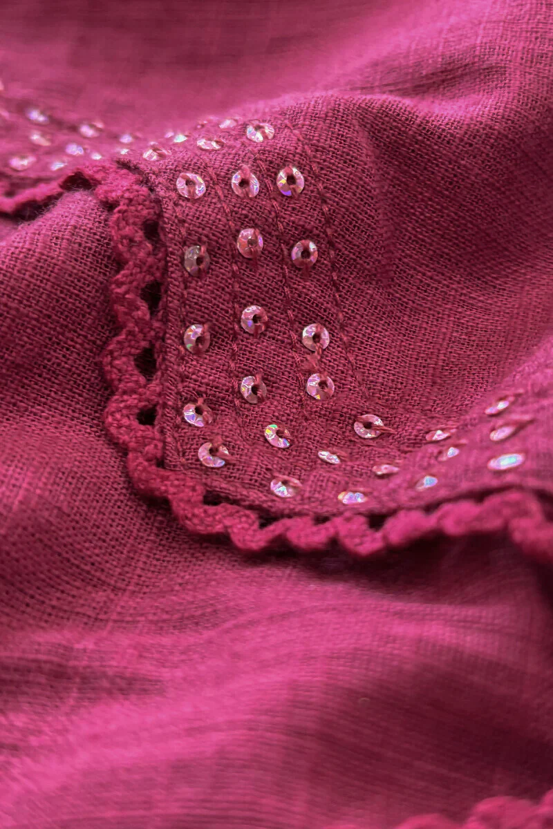 Surplus: Roza Zara Red Rose Kurta - Image 3