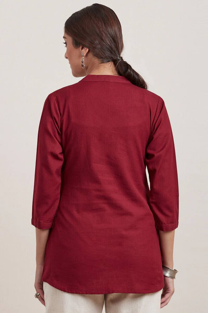 Roza Zara Red Shirt - Image 5