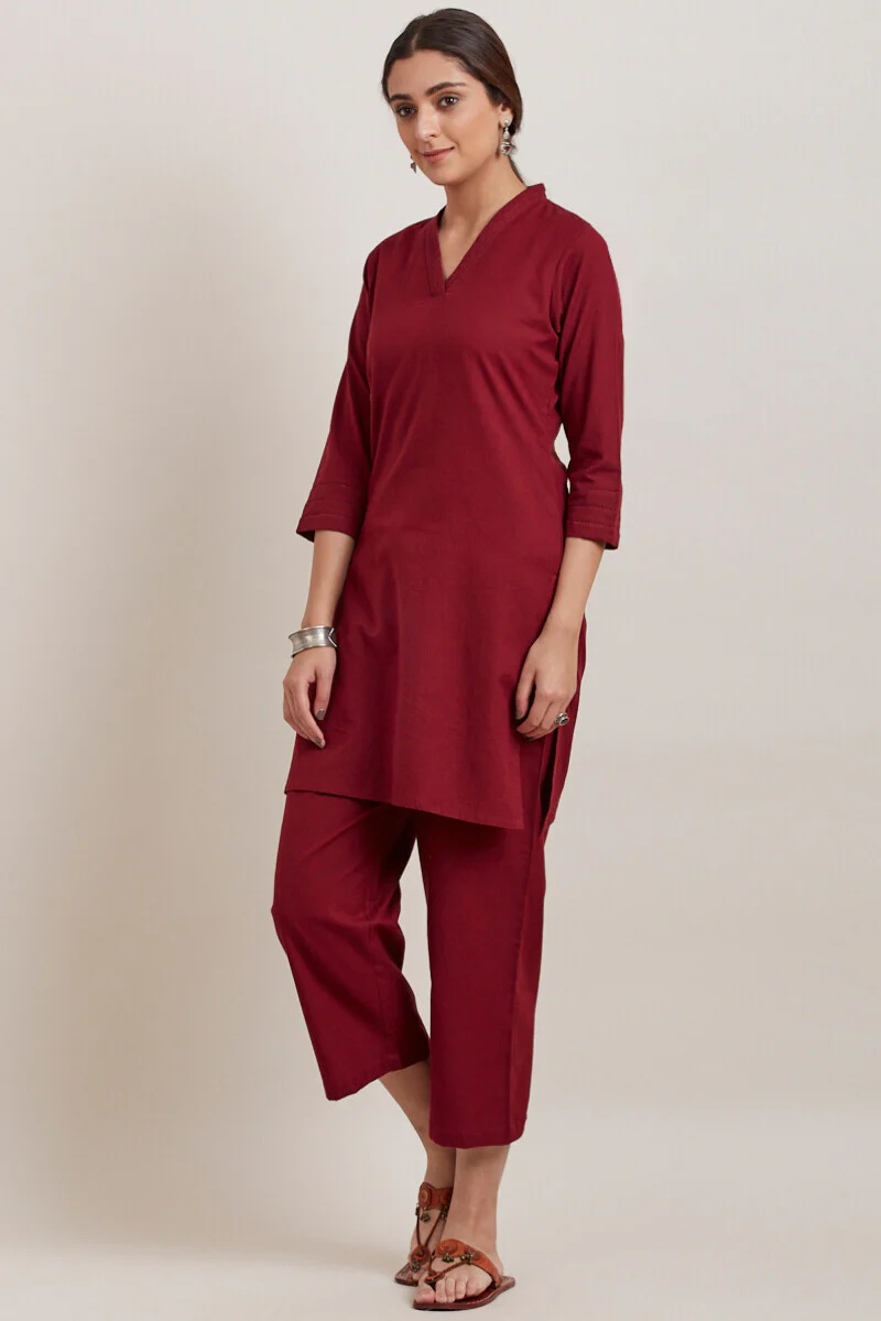 Roza Zara Red Short Kurta - Image 3