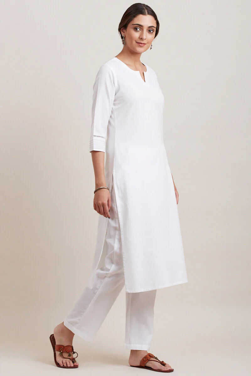 Roza Zara White Kurta - Image 2