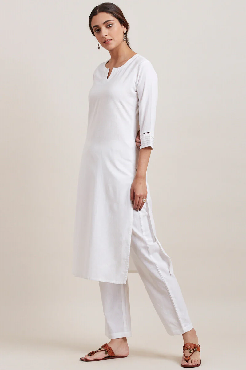 Roza Zara White Kurta - Image 3