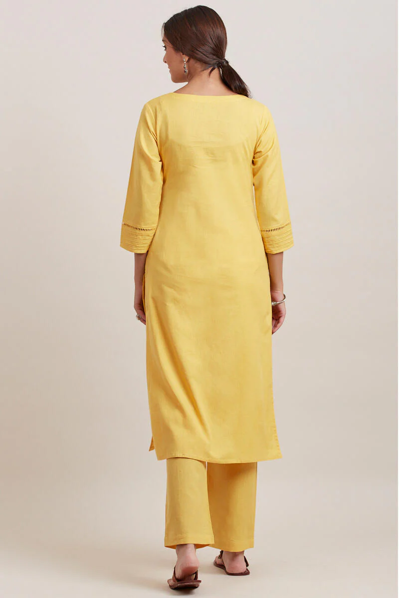Roza Zara Yellow Kurta - Image 4