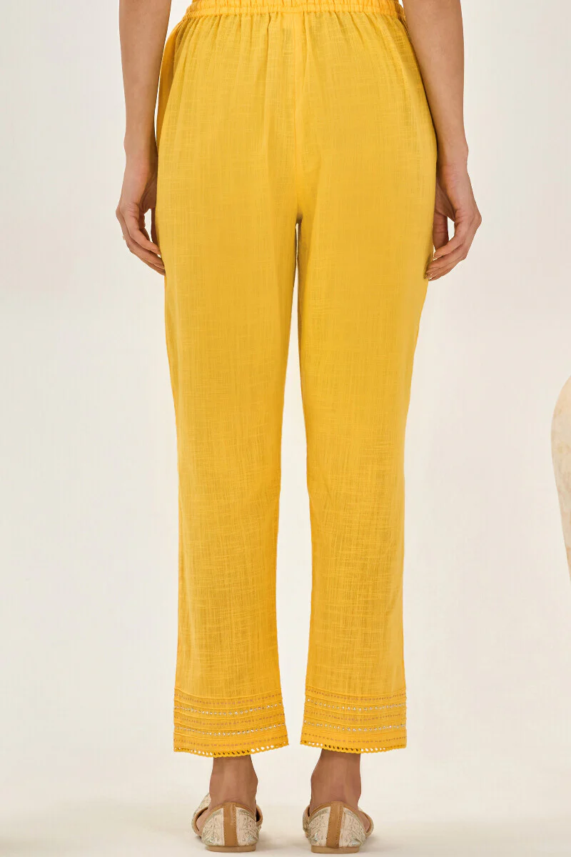 Roza Zara Yellow Narrow Pants - Image 5