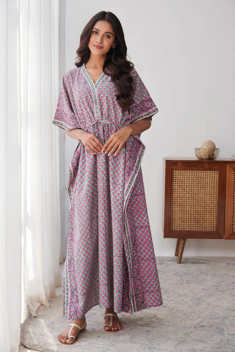 Roza Zeenat Sanganeri Kaftan - Image 3