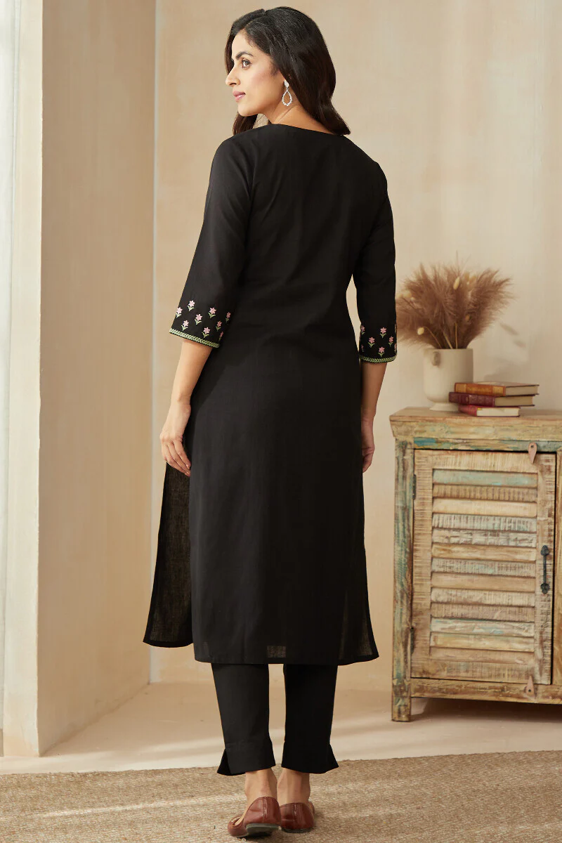 Roza Zoya Black Kurta - Image 7