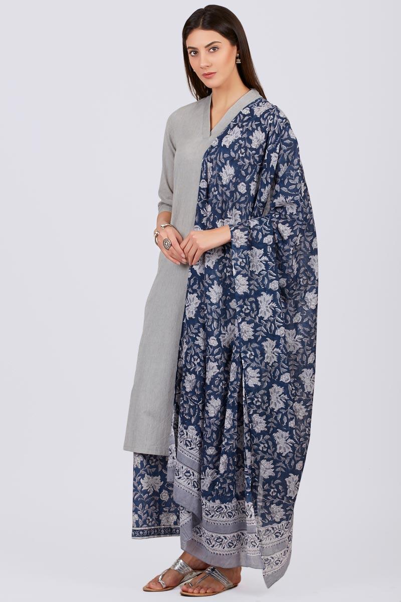 Roza Zoya Grey Kurta - Image 4