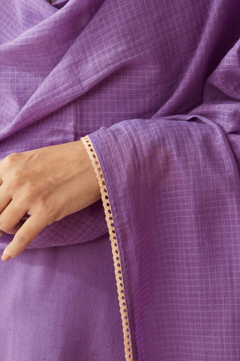 Roza Zoya Lavender Dupatta - Image 4