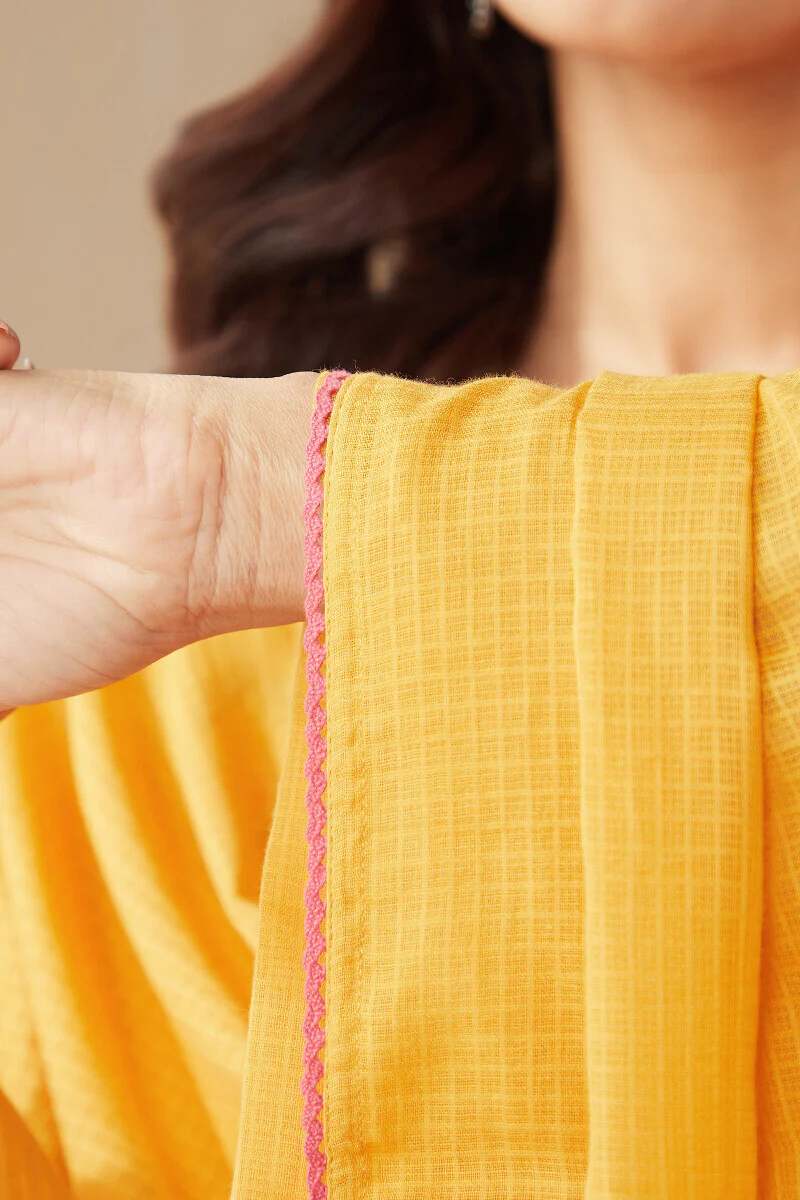 Roza Zoya Mustard Dupatta - Image 4