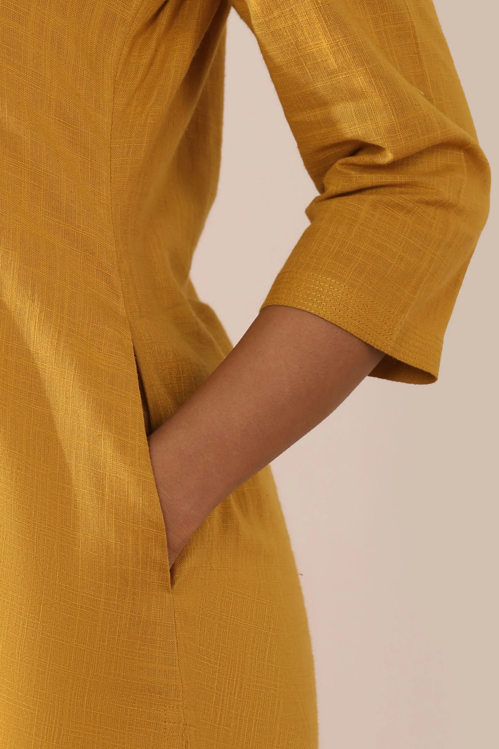 Roza Zoya Mustard Kurta - Image 5