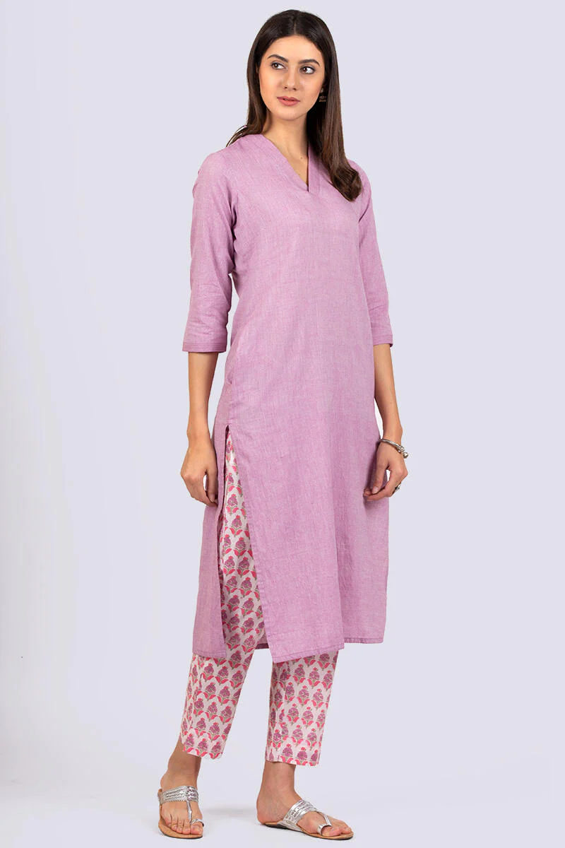 Roza Zoya Pink Kurta - Image 5