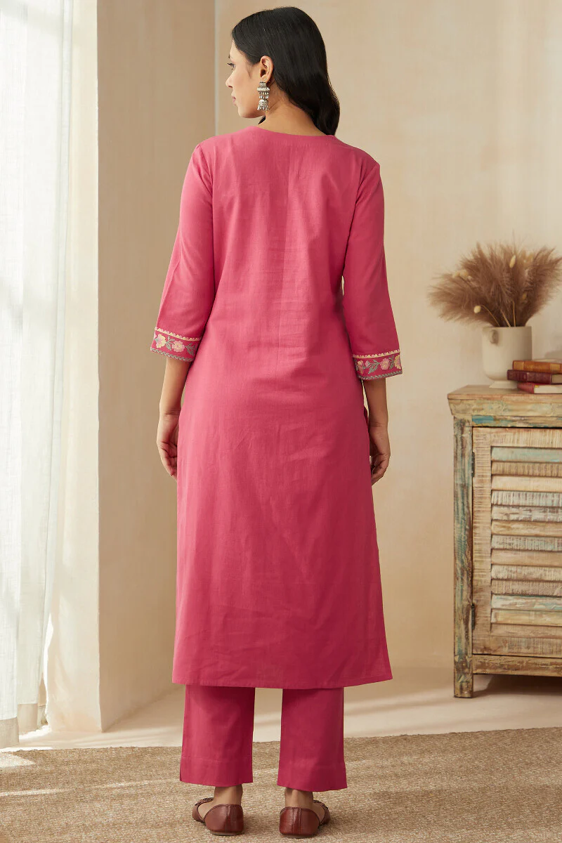 Roza Zoya Pink Kurta - Image 8
