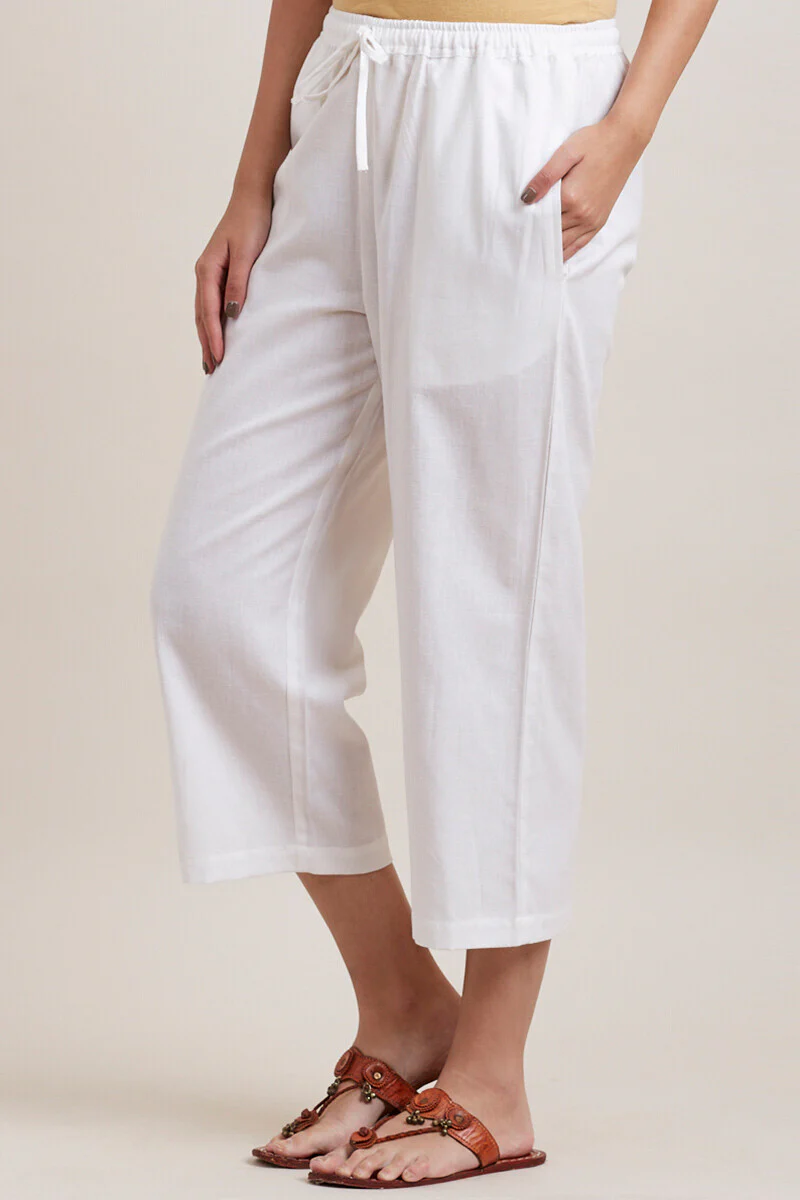 Roza Zoya White Culottes - Image 3