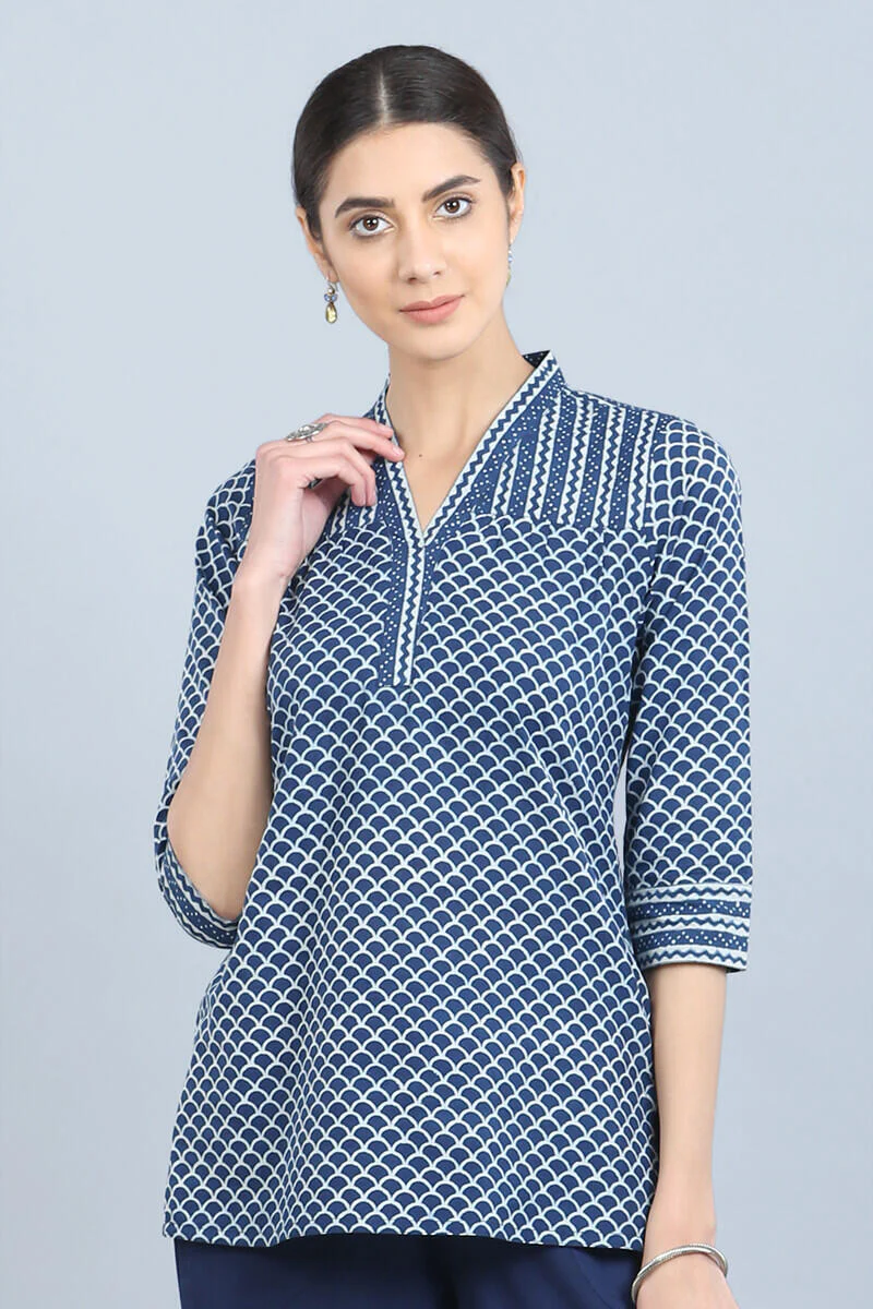 Sahana Indigo Top