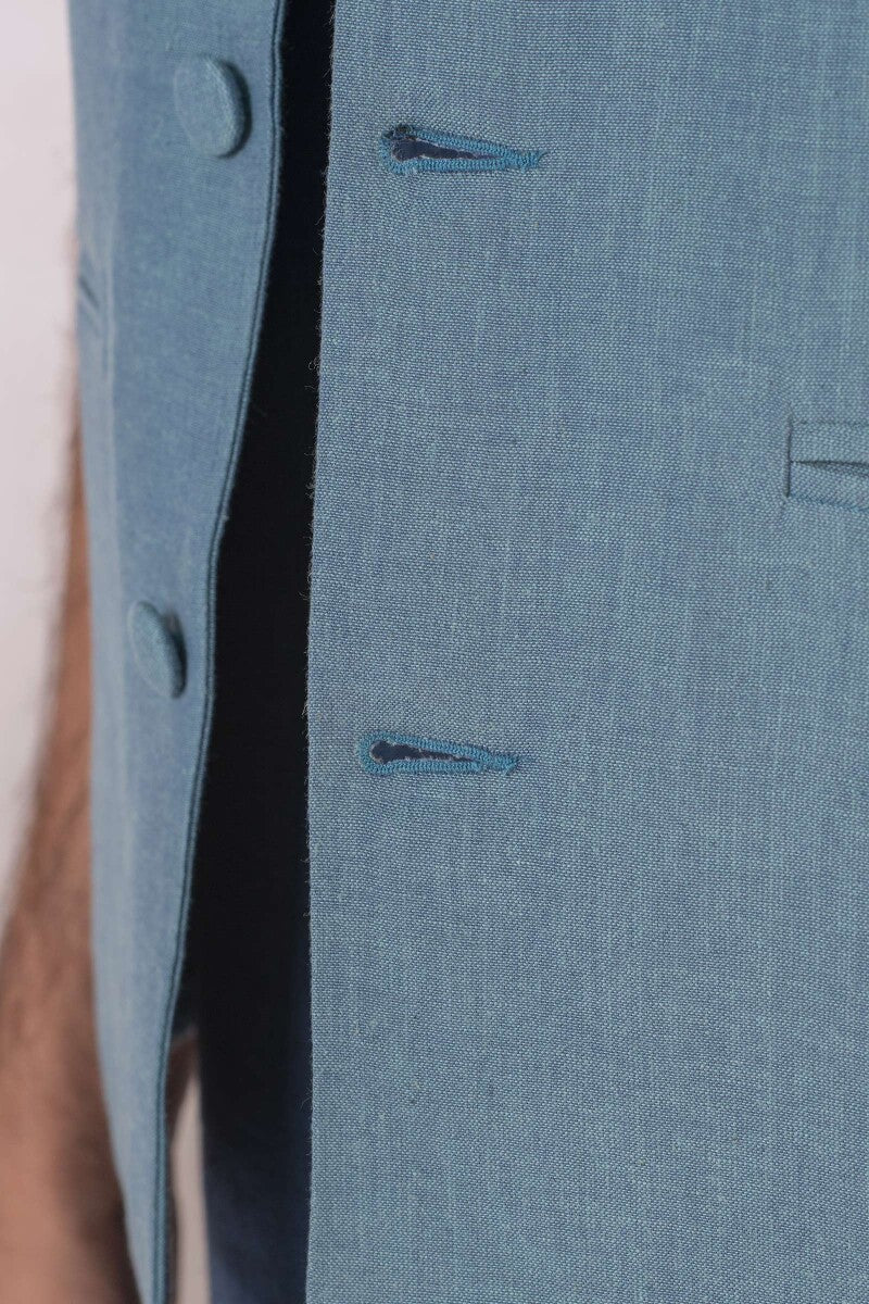 Samar Aahan Handloom Nehru Jacket - Image 4