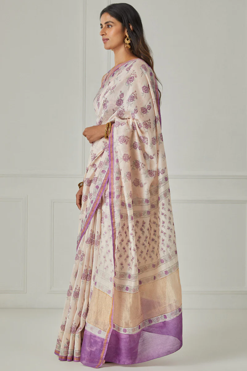 Sanaa Haider Chanderi Saree - Image 4
