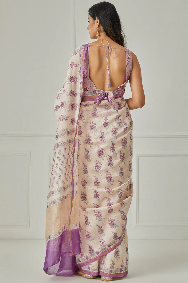 Sanaa Haider Chanderi Saree - Image 5