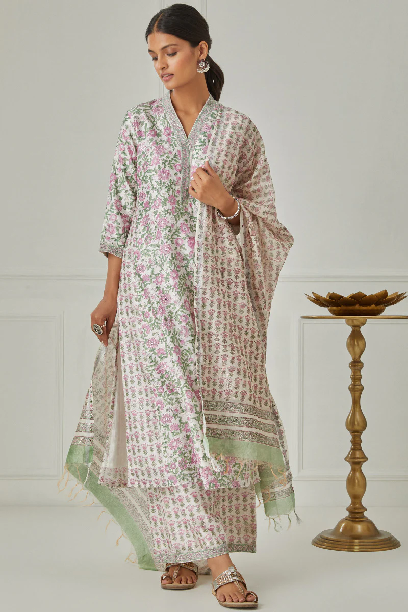 Sanaa Mahnoor Chanderi Kurta - Image 5