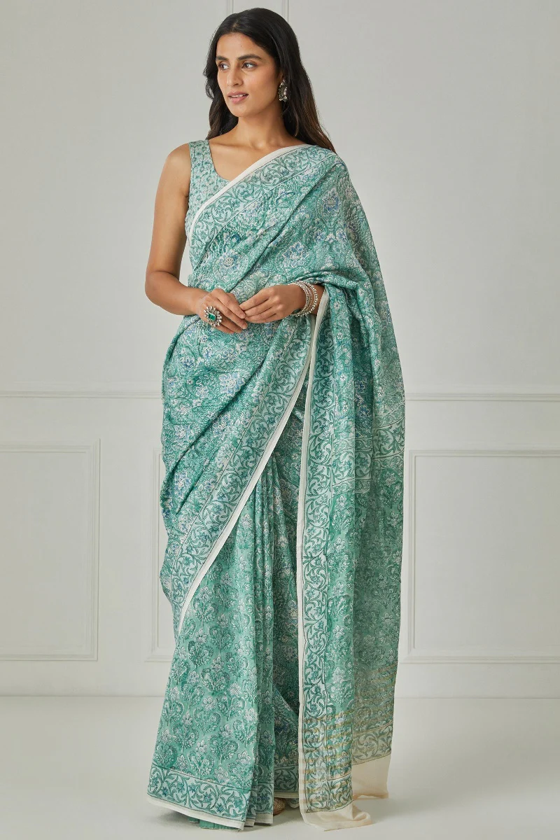 Sanaa Nida Chanderi Saree - Image 3