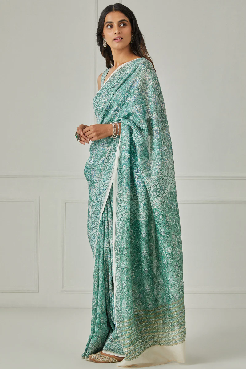 Sanaa Nida Chanderi Saree - Image 4