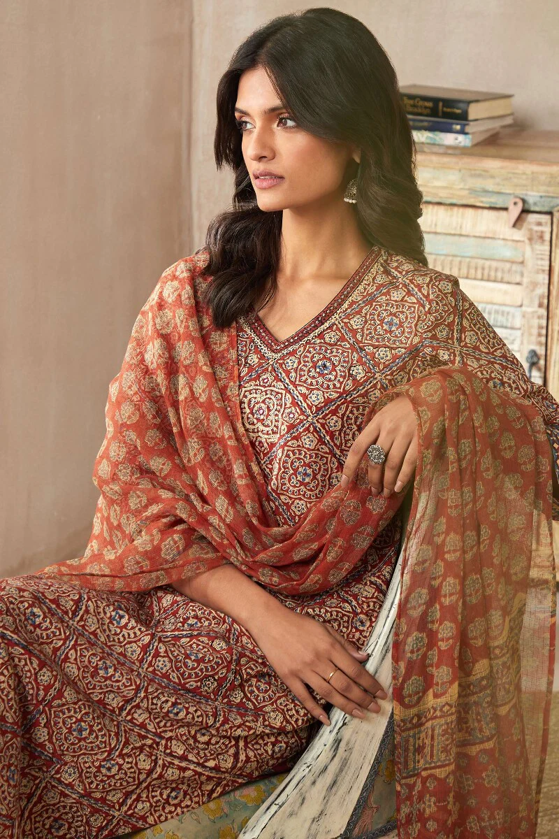 Sehra Afreena Bagru Kurta - Image 7