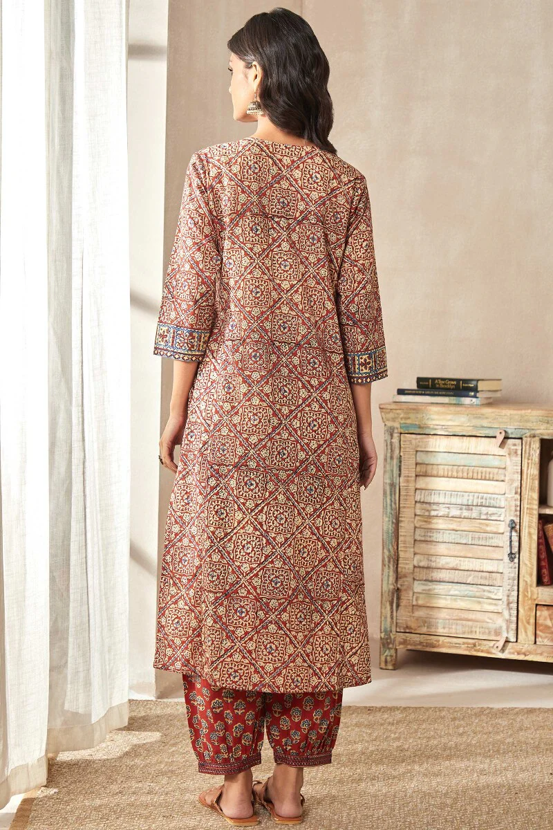 Sehra Afreena Bagru Kurta - Image 9