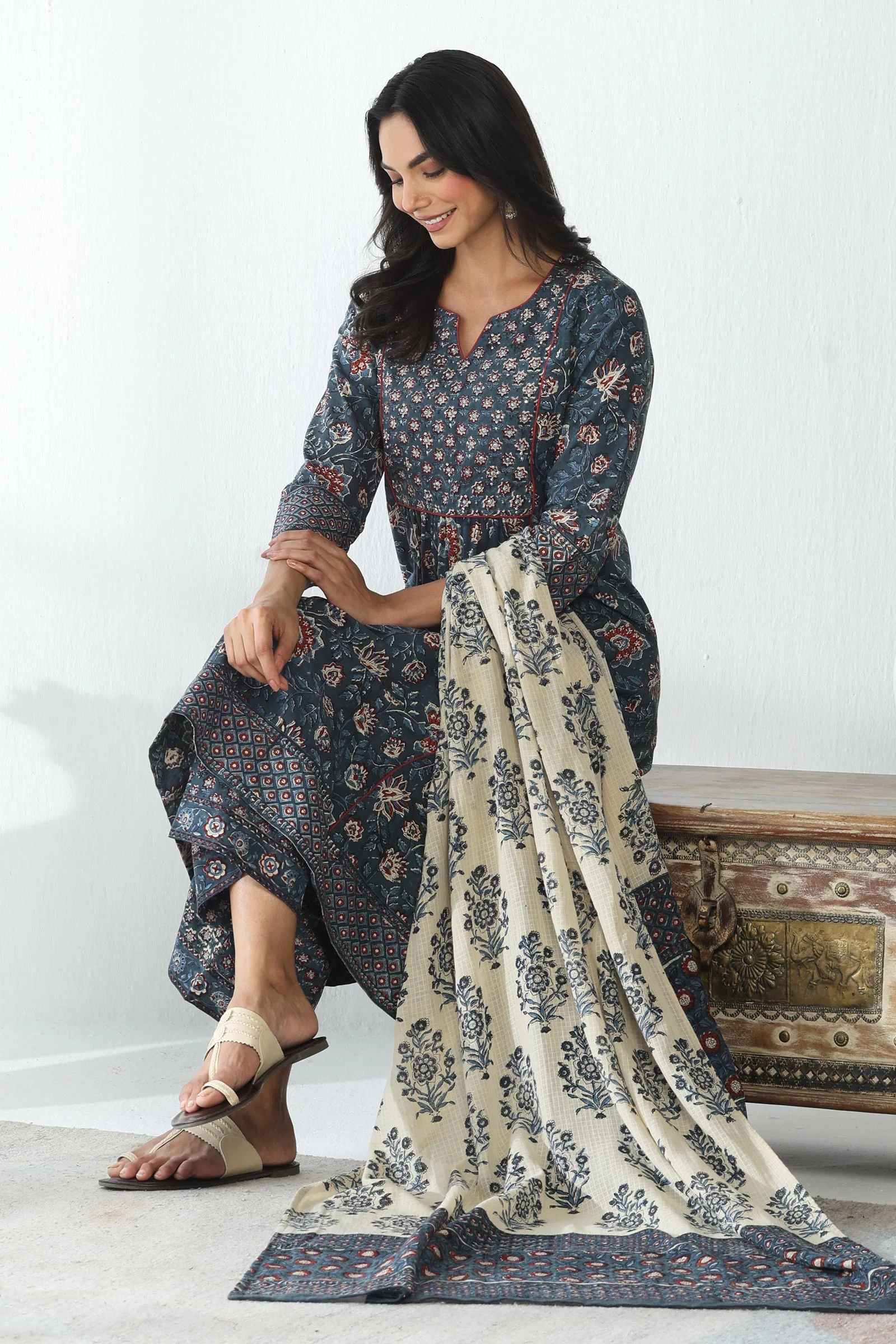 Sehra Afsana Bagru Kurta - Image 7