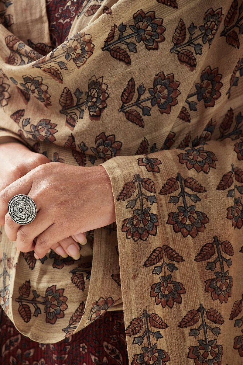 Sehra Aisha Ajrak Cotton Dobby Dupatta - Image 4