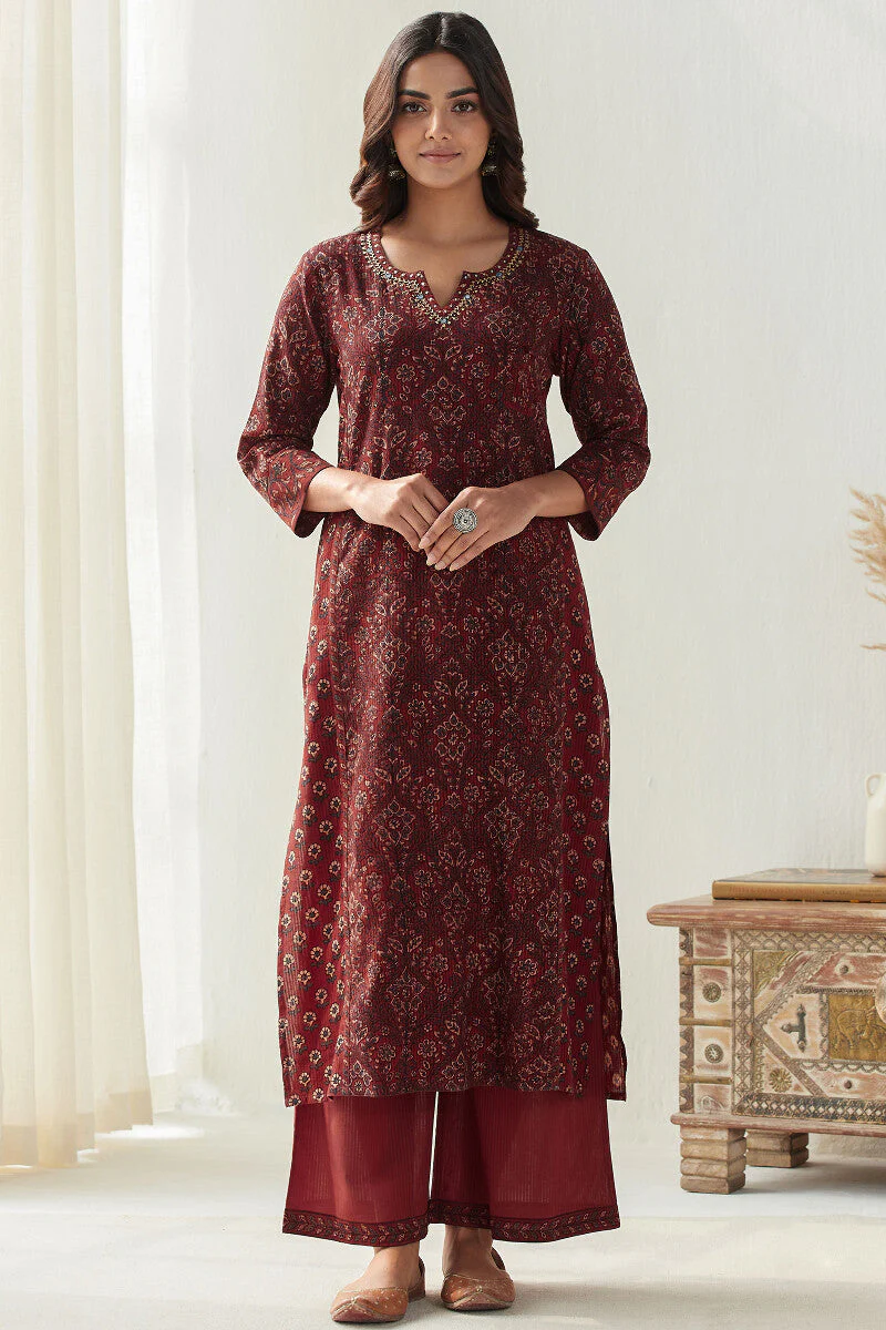 Sehra Aisha Ajrak Kurta - Image 2