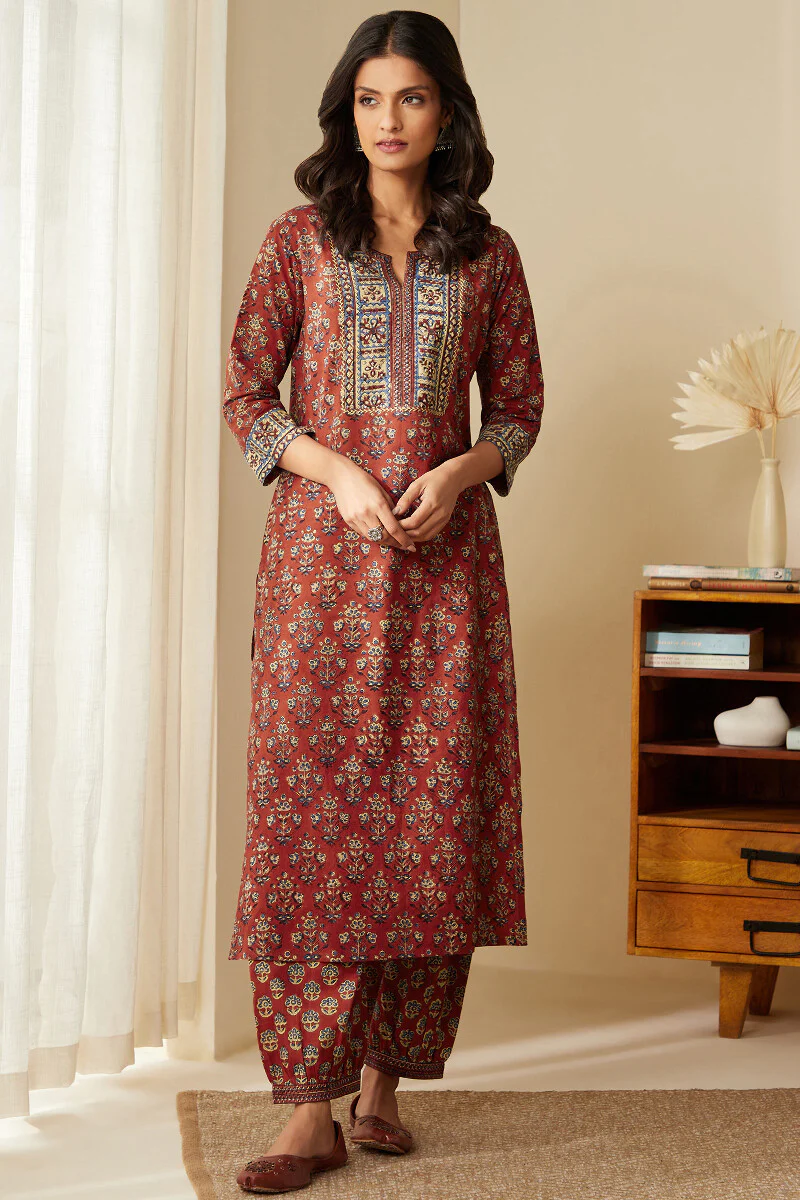 Sehra Aleena Bagru Kurta - Image 2