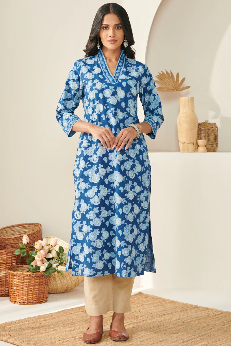 Sehra Amina Indigo Kurta - Image 2