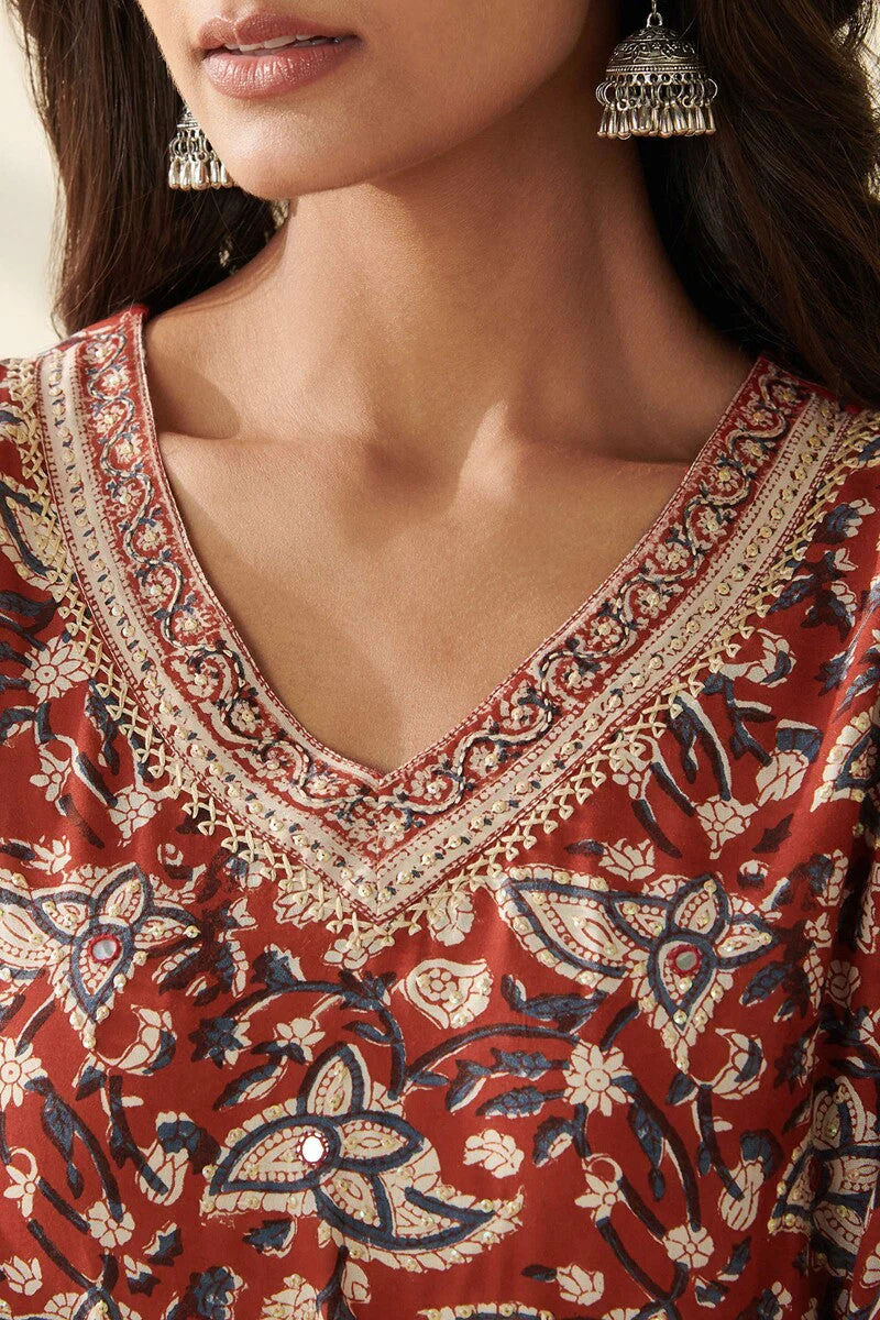 Sehra Darya Bagru Kurta - Image 5
