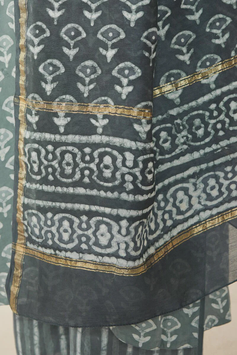 Sehra Faiza Dabu Chanderi Dupatta - Image 5