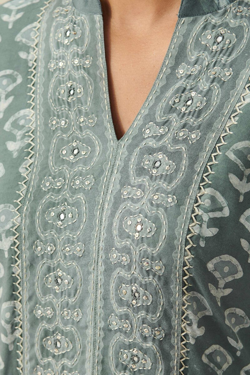 Sehra Faiza Dabu Kurta - Image 3