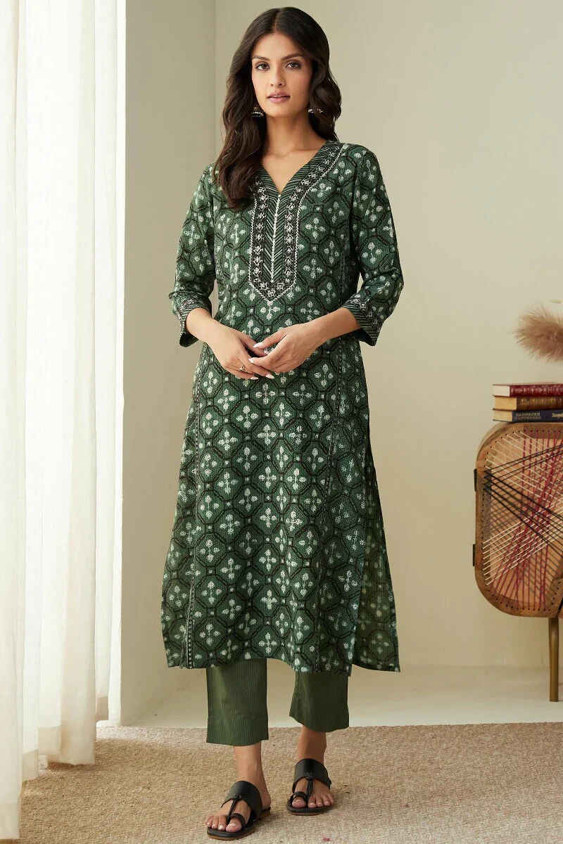 Sehra Farah Bagru Kurta - Image 2