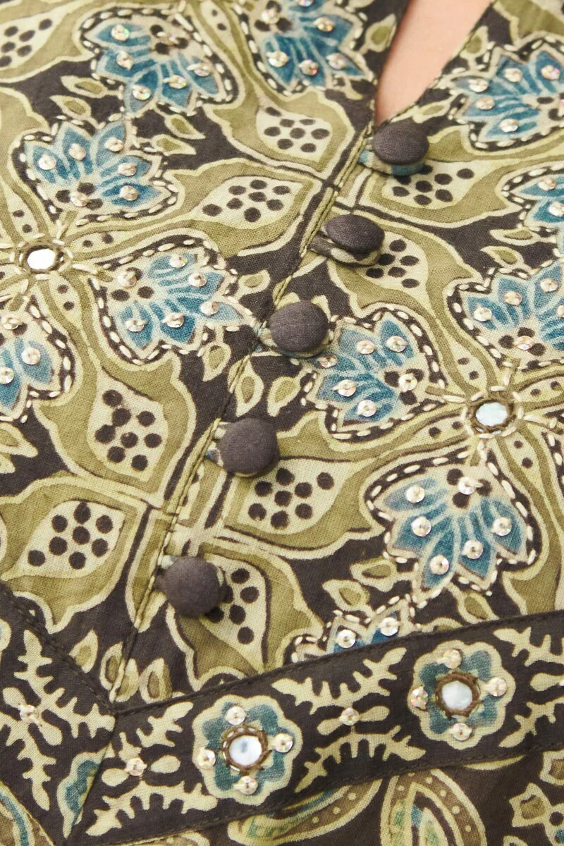 Sehra Farhat Ajrak Kurta - Image 6