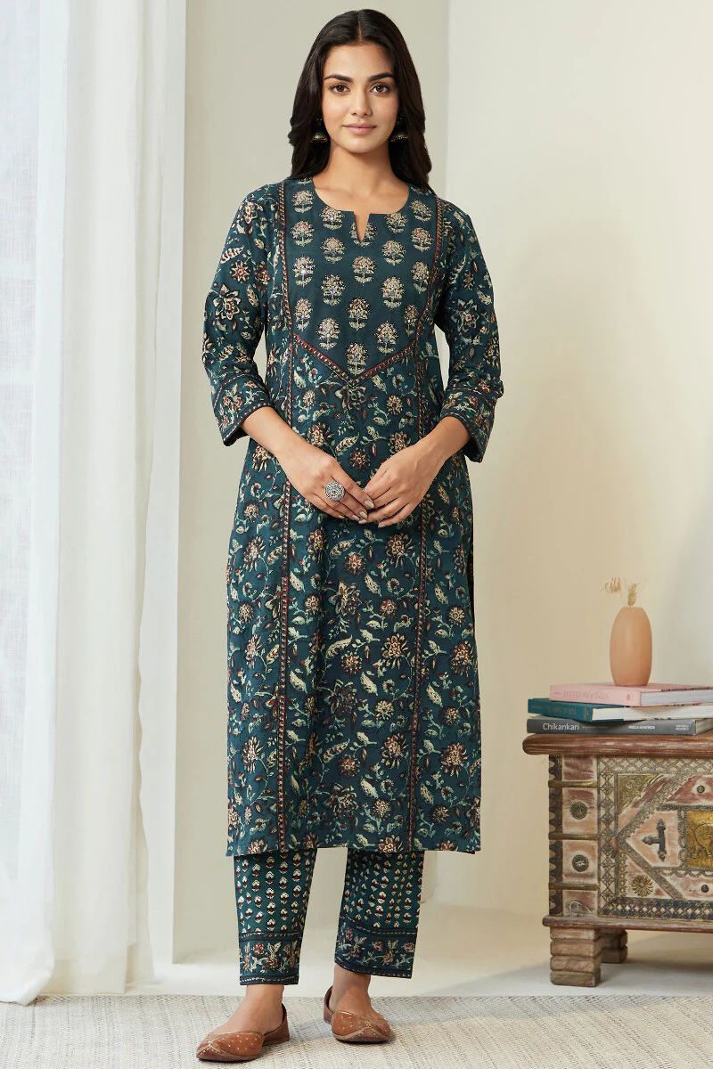 Sehra Farhat Bagru Kurta - Image 2