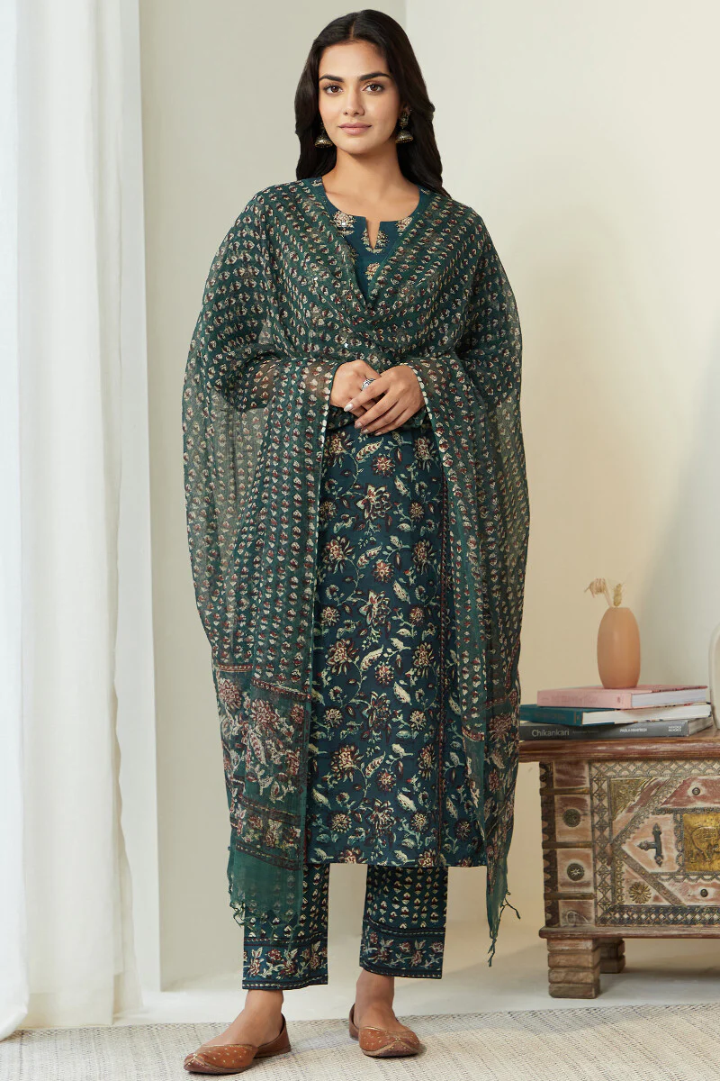 Sehra Farhat Bagru Kurta - Image 4