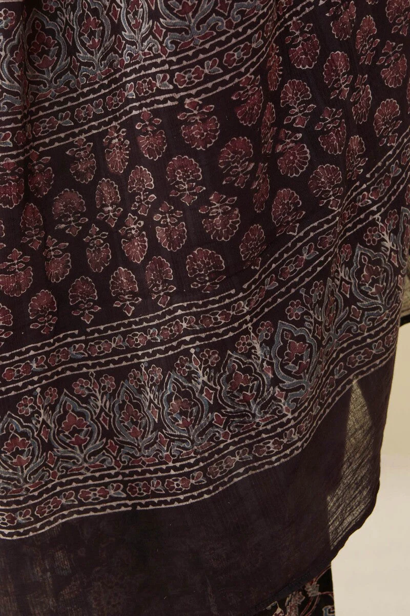 Sehra Feriha Ajrak Cotton Dobby Dupatta - Image 5