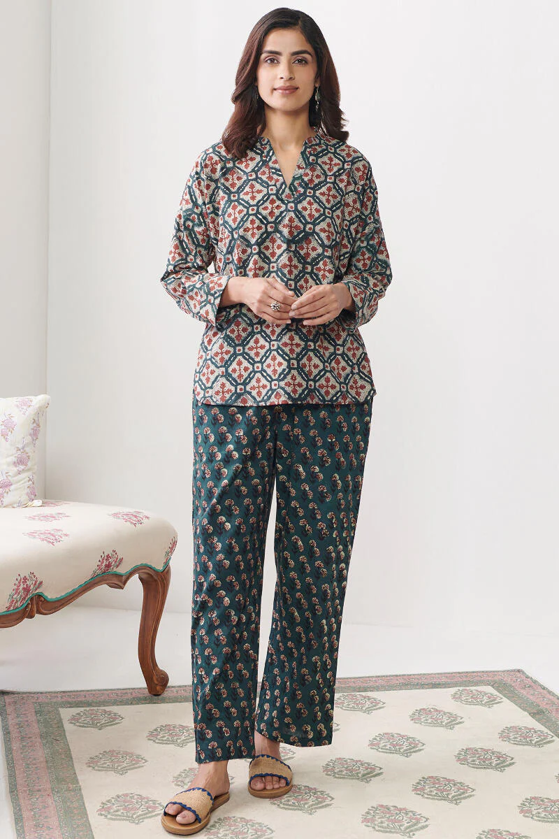 Sehra Feriha Bagru Loungewear Set - Image 2