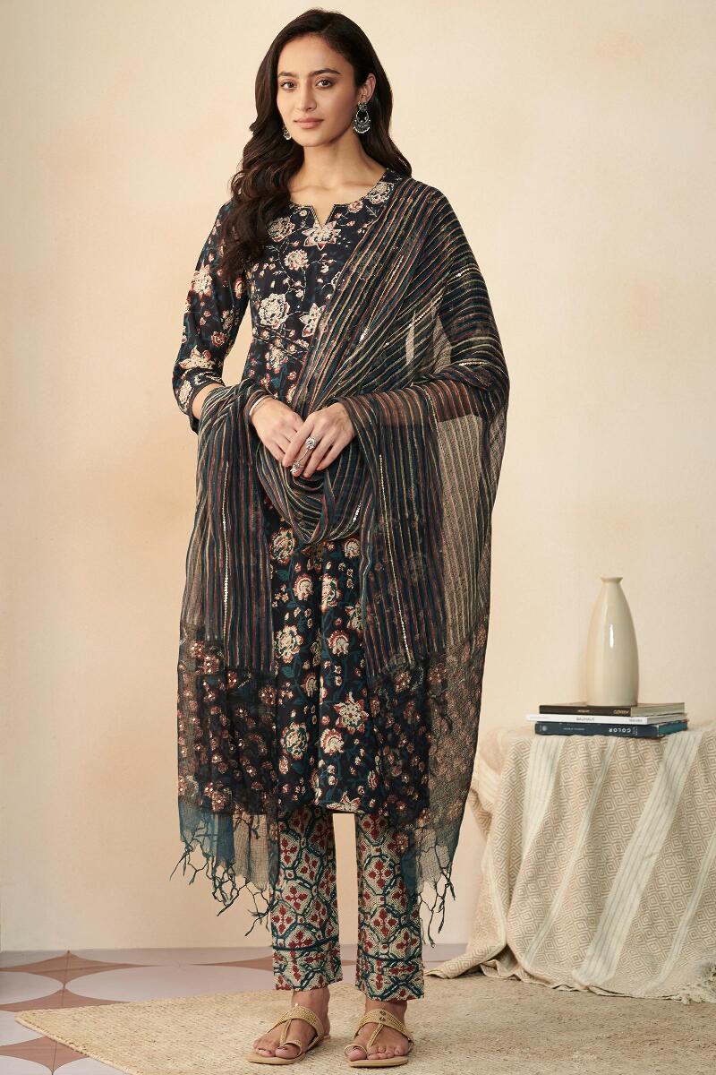 Sehra Fizah Bagru Narrow Pants - Image 3
