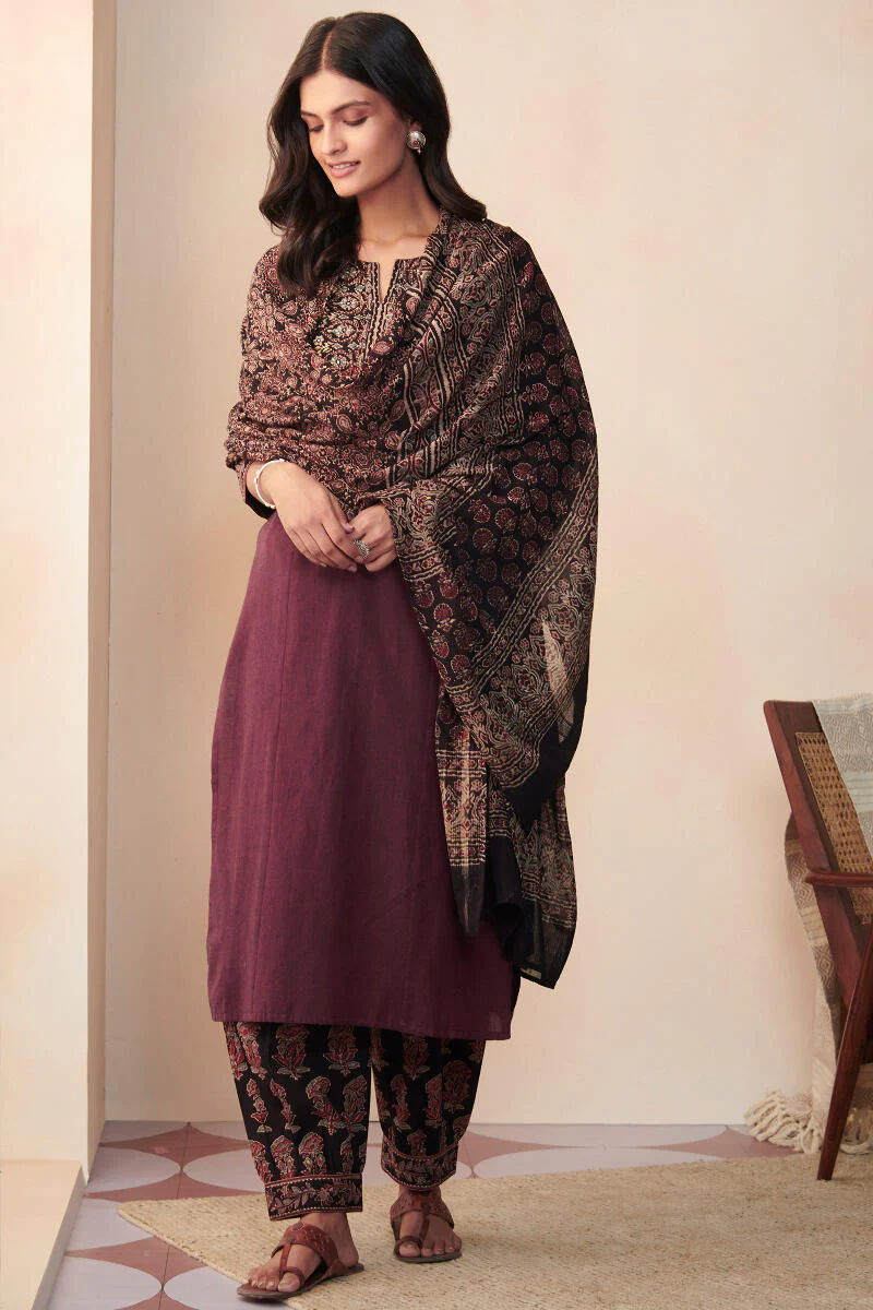 Sehra Gauhar Ajrak Dupatta - Image 3