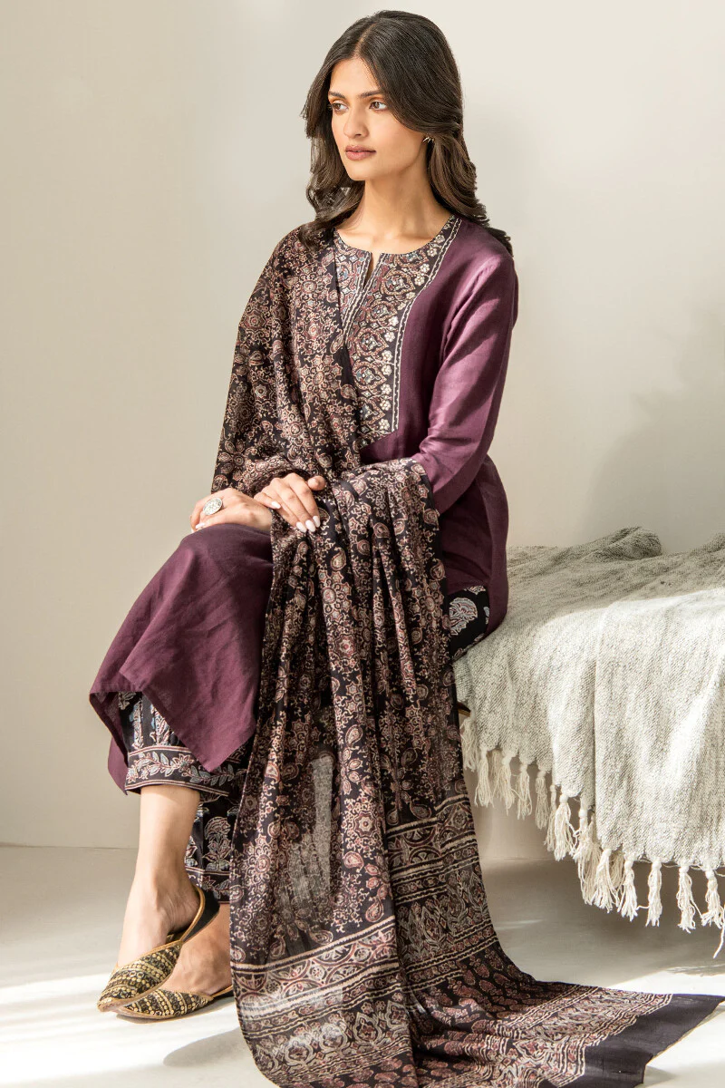 Sehra Gauhar Ajrak Dupatta - Image 6