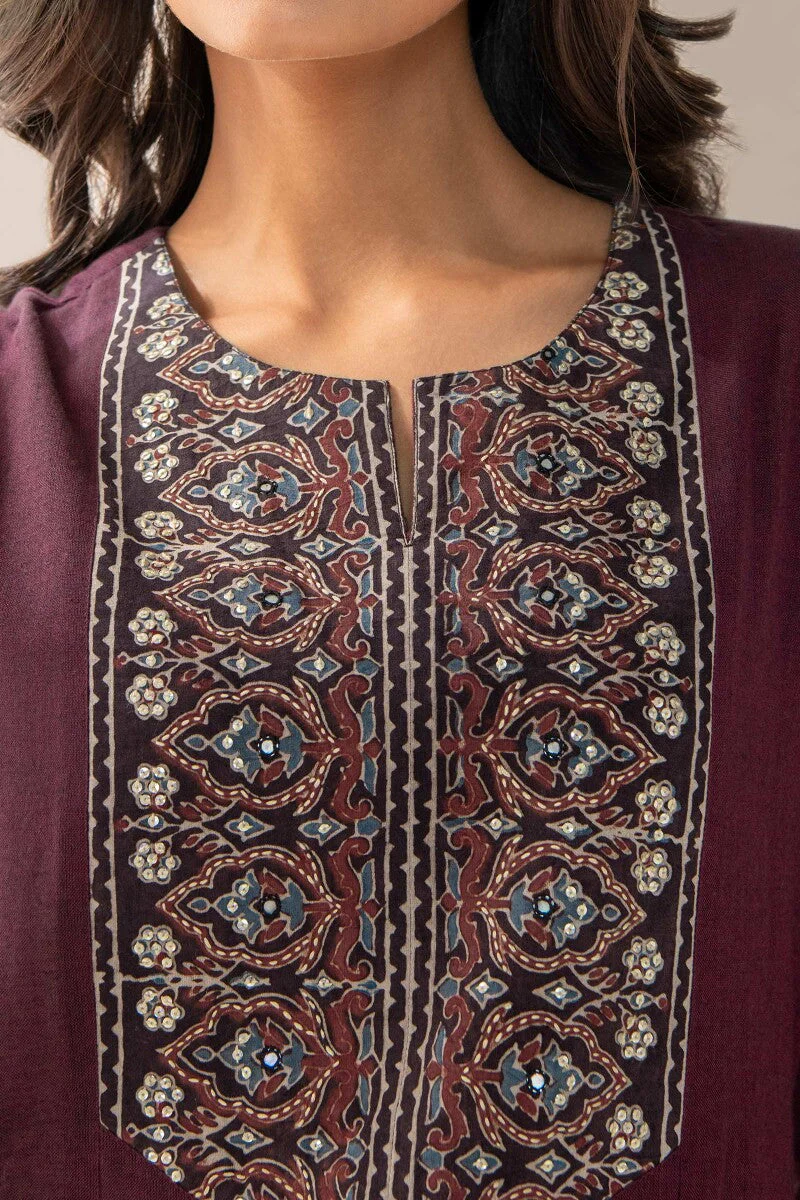 Sehra Gauhar Ajrak Kurta - Image 3