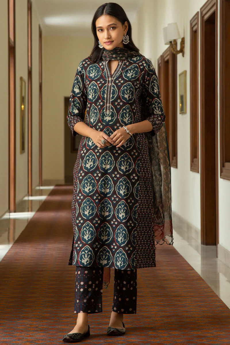 Sehra Gazal Bagru Kurta - Image 5