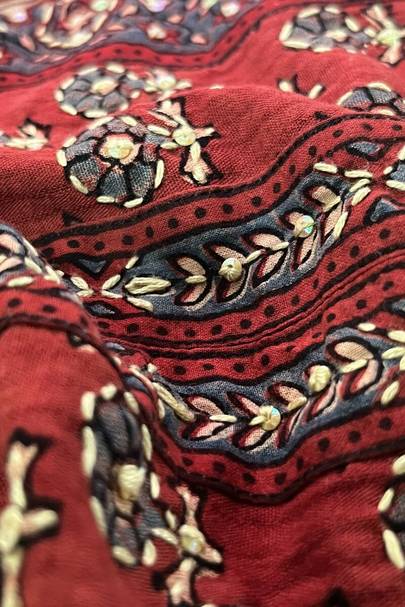 Sehra Heer Ajrak Kurta - Image 3